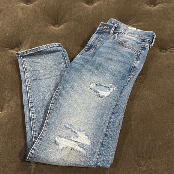 Old navy stretch ripped jeans size 14 - Picture 1 of 3